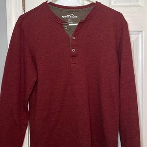 Men's Eddy Bauer Mid Weight Long Sleeve Shirt Size Small